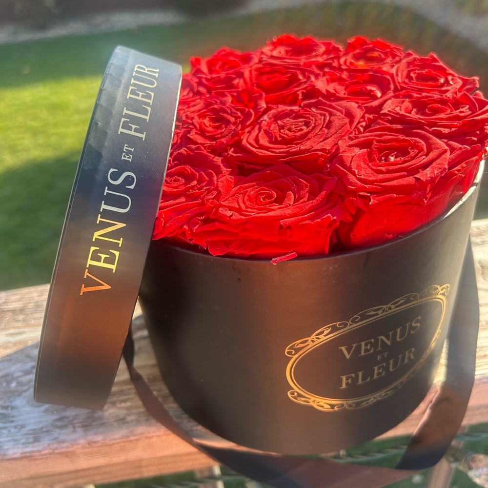 Venus Et Fleur Red Rose Box